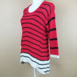 RDStyle Stitch Fix Stripe Tunic Sweater Hi-Low